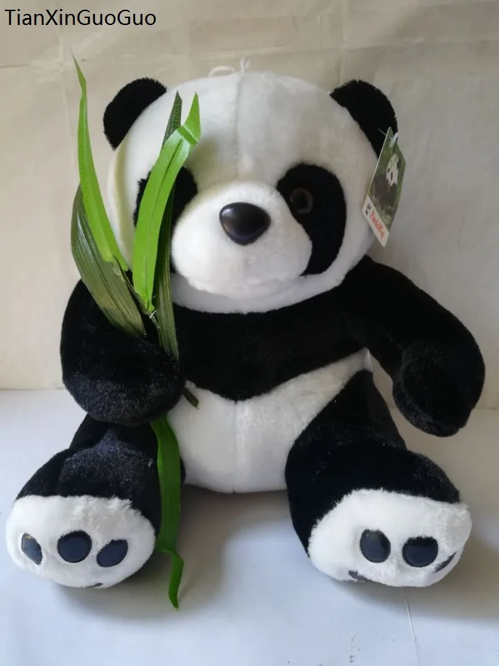 Новый стиль плюшевая игрушка-панда из бамбука около 25x23 см мягкая кукла детская