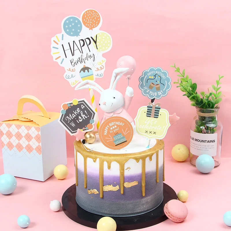 New Ins Gift Box Happy Birthday Cake Topper "Make A Wish" Cupake Topper for Kids Birthday Party Cake Decorations Baby Shower
New Ins Gift Box Happy Birthday Cake Topper "Make A Wish" Cupake Topper for Kids Birthday Party Cake Decorations Baby Shower
