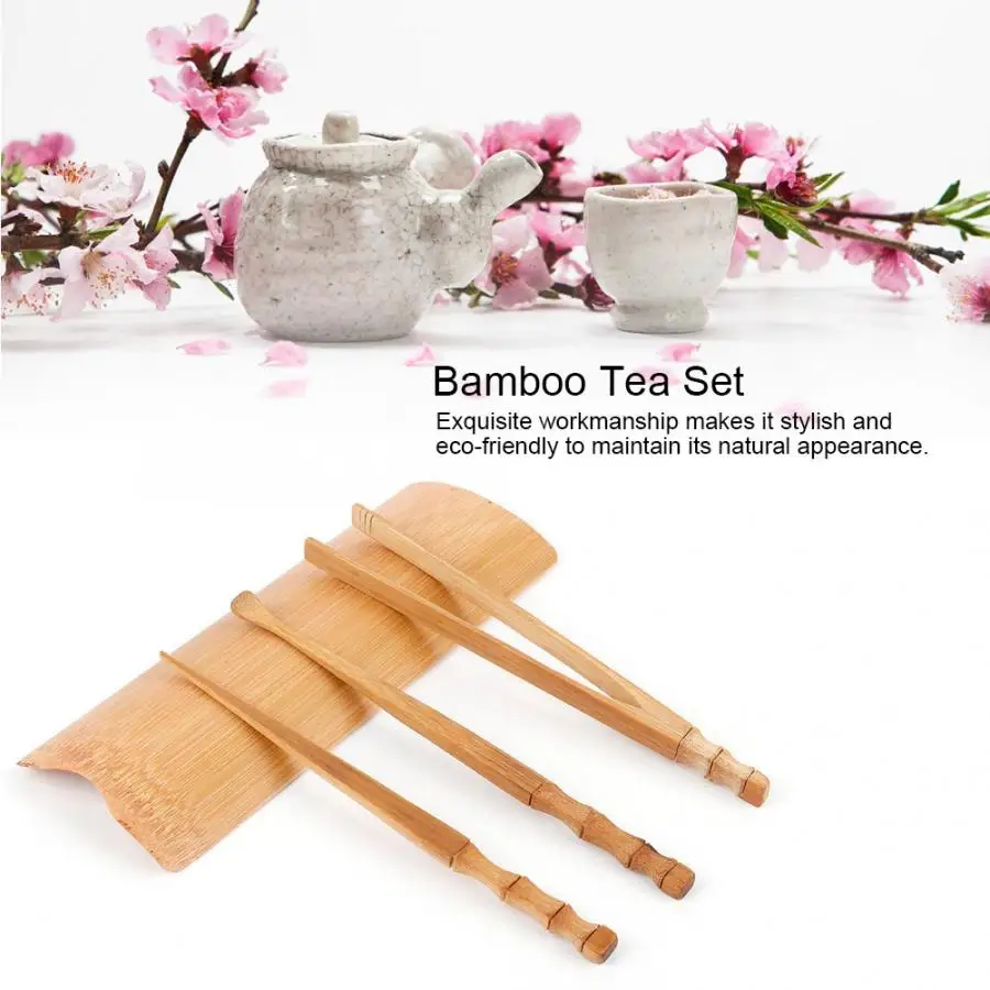 4Pcs Natural Bamboo Tea Set Chinese Classic Tea Service Tool Tea Ceremony Accessories
4Pcs Natural Bamboo Tea Set Chinese Classic Tea Service Tool Tea Ceremony Accessories