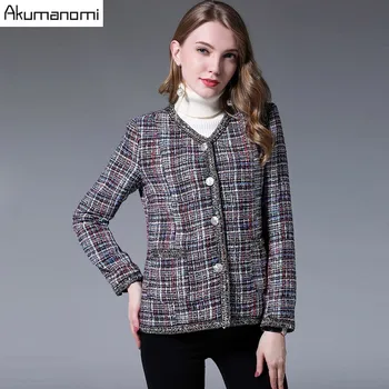 Autumn Plaid Jackets Women's Clothes V-neck Full Sleeve Pocket Brief Fashion New Spring Coats Plus Size 5xl 4xl 3xl 2xl Xl L M
Autumn Plaid Jackets Women's Clothes V-neck Full Sleeve Pocket Brief Fashion New Spring Coats Plus Size 5xl 4xl 3xl 2xl Xl L M