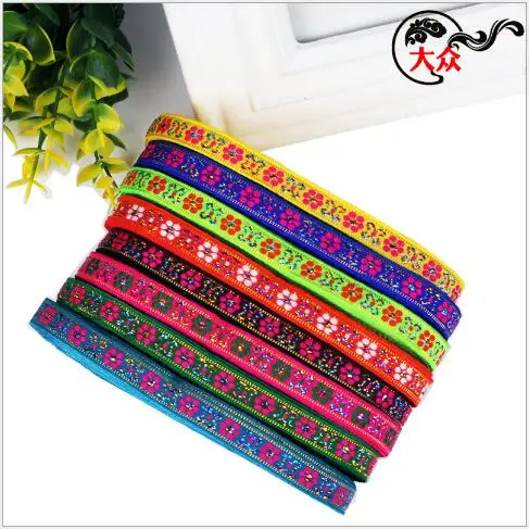 ribbons 7 meters long 1.1 cm wide National style Lace accessories computer jacquard weaving garment accessories clothing diy.
ribbons 7 meters long 1.1 cm wide National style Lace accessories computer jacquard weaving garment accessories clothing diy.