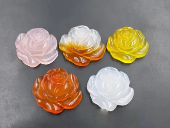 Fine Jewelry Fashion Natural Jade Medullary Carved Rose Necklace Lucky Blessing Pendant Lovers Jewelry Gifts
Fine Jewelry Fashion Natural Jade Medullary Carved Rose Necklace Lucky Blessing Pendant Lovers Jewelry Gifts