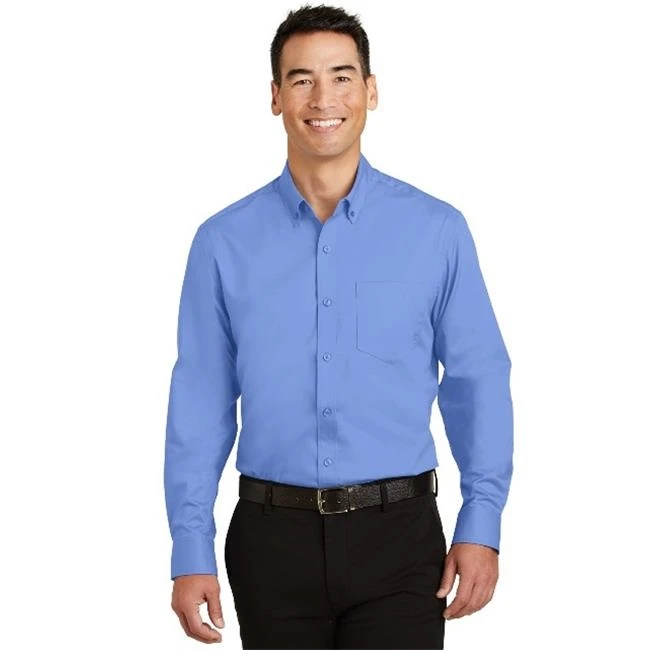 Port Authority S663 Super Pro Twill Shirt Ultramarine Blue - Small