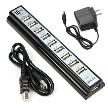 10 Port Hi-Speed USB 2.0 Hub + Power Adapter for PC Laptop Computer Computer Drop Shipping Top Quality#T2
10 Port Hi-Speed USB 2.0 Hub + Power Adapter for PC Laptop Computer Computer Drop Shipping Top Quality#T2