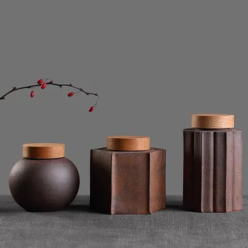 Vintage Art Tea Storage Jar Rock Mud Seal Caddy Chinese Kung Fu Tea Set Accessories Teaware Home Nuts Candy Cans Tanks Container
Vintage Art Tea Storage Jar Rock Mud Seal Caddy Chinese Kung Fu Tea Set Accessories Teaware Home Nuts Candy Cans Tanks Container