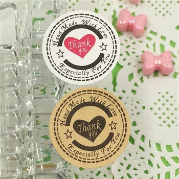 Diameter 3cm Round Kraft Paper Sealing Labels Sticker Retro Style Self-adhesive Handmade Heart Shaped Thank You 100Pcs/Lot
Diameter 3cm Round Kraft Paper Sealing Labels Sticker Retro Style Self-adhesive Handmade Heart Shaped Thank You 100Pcs/Lot
