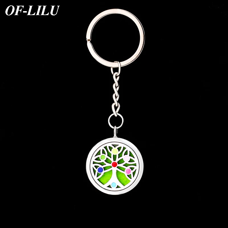 OF-LILU Keychain aromatherapy essential oil diffuser LOCKET llaveros Sleutelhanger tree of life keychain men and women jewelry
OF-LILU Keychain aromatherapy essential oil diffuser LOCKET llaveros Sleutelhanger tree of life keychain men and women jewelry