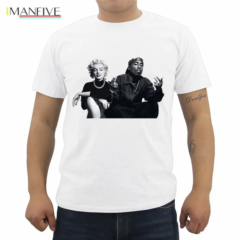 New Legends Tupac Marilyn Monroe 2Pac Print T-shirt Men's O-Neck Short-Sleeve T Shirt Summer Male Casual Tees Tops 
New Legends Tupac Marilyn Monroe 2Pac Print T-shirt Men's O-Neck Short-Sleeve T Shirt Summer Male Casual Tees Tops