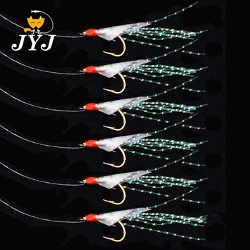 JYJ 1 bag hook size 9 leurre sabiki rigs for Mackerel Feathers real fish skin,sea water fishing ,string fishing sabiki hook
JYJ 1 bag hook size 9 leurre sabiki rigs for Mackerel Feathers real fish skin,sea water fishing ,string fishing sabiki hook