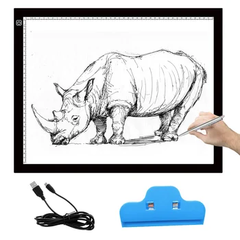 Vococal A3 Portable LED Drawing Board Touch Dimmable Tracing Table Light Pad Box with Clip for 2D Animation Sketching Gadgets
Vococal A3 Portable LED Drawing Board Touch Dimmable Tracing Table Light Pad Box with Clip for 2D Animation Sketching Gadgets