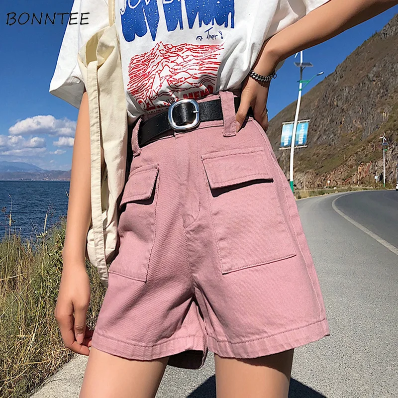 Shorts Women Simple Pockets Korean Style All-match Womens Loose Students Outside Solid Color Ladies High Quality Casual Soft New
Shorts Women Simple Pockets Korean Style All-match Womens Loose Students Outside Solid Color Ladies High Quality Casual Soft New