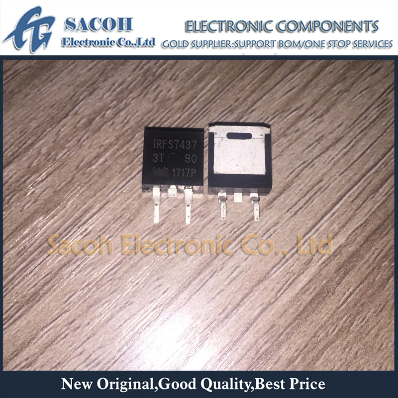 New Original 10Pcs/Lot IRFS7437 IRFS7437PBF OR IRFS7434 OR IRFS7430 TO-263 195A 40V Power MOSFET
New Original 10Pcs/Lot IRFS7437 IRFS7437PBF OR IRFS7434 OR IRFS7430 TO-263 195A 40V Power MOSFET