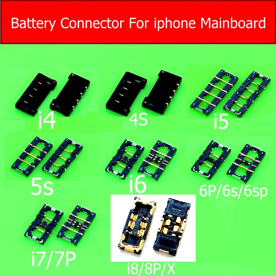 New Battery Connector Socket For iphone 4 4s 5 5s 6 7 8 plus Mobilephone Inner Connector Panel For iphone x Battery Holder Clip
New Battery Connector Socket For iphone 4 4s 5 5s 6 7 8 plus Mobilephone Inner Connector Panel For iphone x Battery Holder Clip