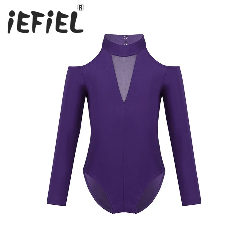 Kids Children Girls Off-shoulder Long Sleeves Mock Neck Cutout Back Ballet Dance Dress Gymnastics Leotard Jumpsuit Bodysuit
Kids Children Girls Off-shoulder Long Sleeves Mock Neck Cutout Back Ballet Dance Dress Gymnastics Leotard Jumpsuit Bodysuit
