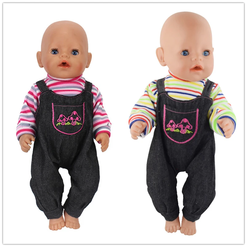 2style choose Jumpsuits Doll Clothes Wear Fit 43cm baby new born doll Children Best Birthday Little Gift
2style choose Jumpsuits Doll Clothes Wear Fit 43cm baby new born doll Children Best Birthday Little Gift