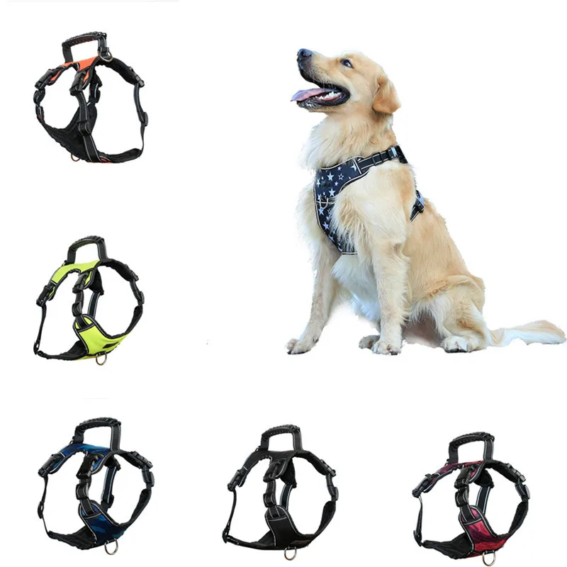 New Nylon Dog Harnesses Comfortable Breathable Firm and Durable Explosion Protection Pet Harnesses for Medium-sized and Big Dog
New Nylon Dog Harnesses Comfortable Breathable Firm and Durable Explosion Protection Pet Harnesses for Medium-sized and Big Dog