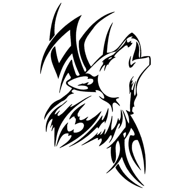 8.9*15CM Tattoo Wolf Car Motorcycle Body Stickers Vinyl Car Styling Decal Accessories Black/Silver C9-1107
8.9*15CM Tattoo Wolf Car Motorcycle Body Stickers Vinyl Car Styling Decal Accessories Black/Silver C9-1107
