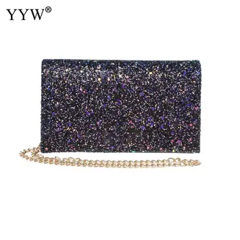 Evening Clutch Purse With Chain Crossbody Shoulder Bag Sequined Personality Blue Mini Girl Box Envelope Bag For Women 2019
Evening Clutch Purse With Chain Crossbody Shoulder Bag Sequined Personality Blue Mini Girl Box Envelope Bag For Women 2019