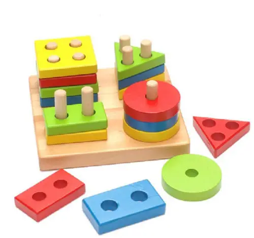 candice guo! Montessori child wooden geometry intelligence board baby toy shape column building blocks 1pc
candice guo! Montessori child wooden geometry intelligence board baby toy shape column building blocks 1pc