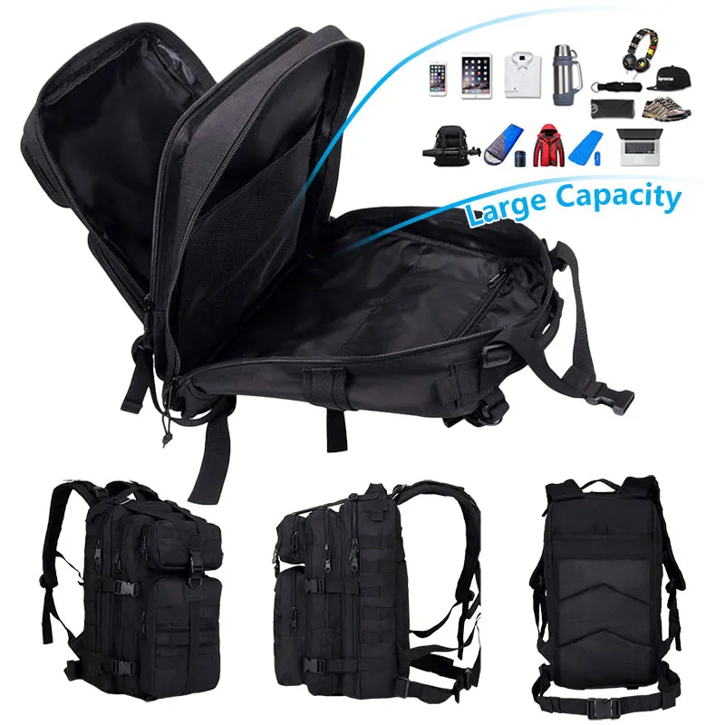 Tactical Backpack Bags Outdoor Climbing 35L Large 3P Men Army Backpack Sport Travel Hiking Waterproof Military Backpack Rucksack
Tactical Backpack Bags Outdoor Climbing 35L Large 3P Men Army Backpack Sport Travel Hiking Waterproof Military Backpack Rucksack