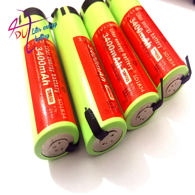 4PCS/LOT Liter energy battery 100% New Original NCR18650B 3.7v 3400mah Lithium Rechargeable Battery DIY Nickel Sheet batteries
4PCS/LOT Liter energy battery 100% New Original NCR18650B 3.7v 3400mah Lithium Rechargeable Battery DIY Nickel Sheet batteries