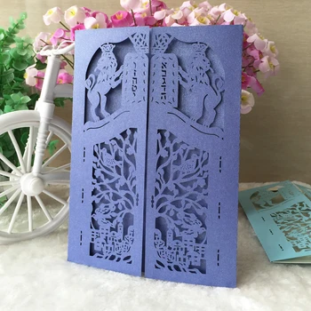 12Pcs/pack Chinese Romantic Birthday Luxury Lion Wedding Party Laser Cutting Invitation Card Two Folds Delicate Carved Pattern
12Pcs/pack Chinese Romantic Birthday Luxury Lion Wedding Party Laser Cutting Invitation Card Two Folds Delicate Carved Pattern