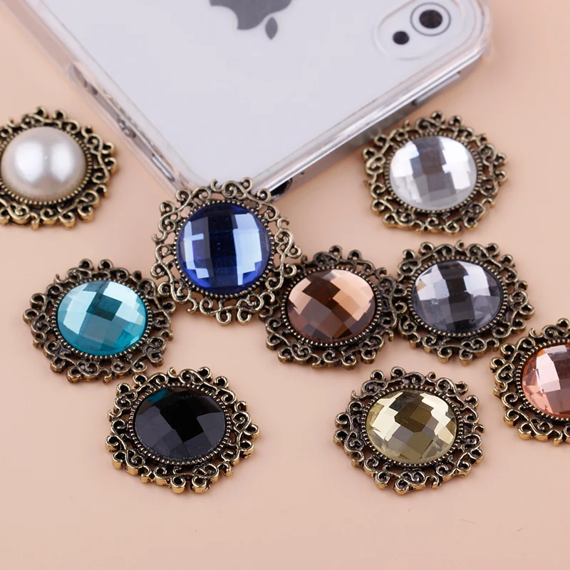 2017New 100Pcs Retro 24mm Round Lace Acrylic Alloy Buttons for DIY hair accessories or phone case decoration ZJ151
2017New 100Pcs Retro 24mm Round Lace Acrylic Alloy Buttons for DIY hair accessories or phone case decoration ZJ151
