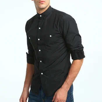 Brand 2018 Fashion Male Shirt Long-Sleeves Tops British Stand Collar Young Solid Color Shirt Mens Dress Shirts Slim Men Shirt
Brand 2018 Fashion Male Shirt Long-Sleeves Tops British Stand Collar Young Solid Color Shirt Mens Dress Shirts Slim Men Shirt