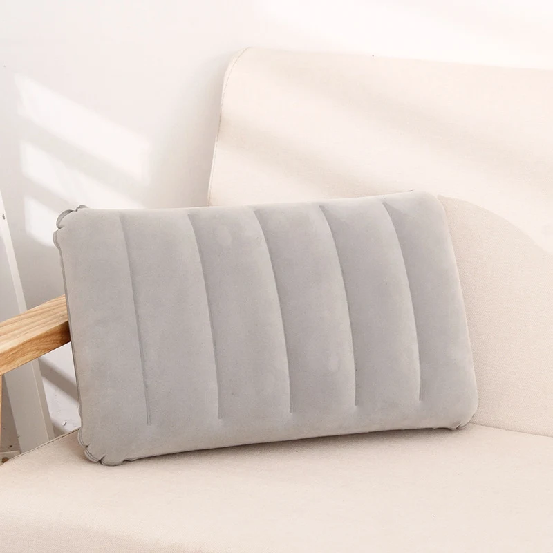 30x47cm Rectangle Shaped Travel Pillow Car Air Flight Inflatable Pillows Neck Support Headrest Cushion Soft Gray travesseiro
30x47cm Rectangle Shaped Travel Pillow Car Air Flight Inflatable Pillows Neck Support Headrest Cushion Soft Gray travesseiro