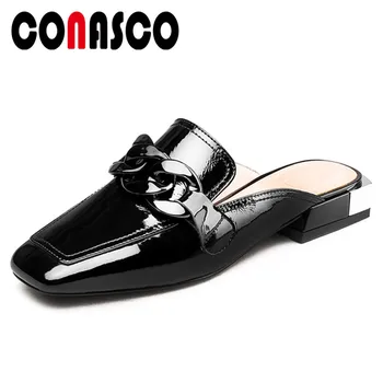 CONASCO Fashion Solid Patent Leather Genuine Leather Women Pumps Classic Punk Women Summer Shoes Woman Casual Single Party Shoes
CONASCO Fashion Solid Patent Leather Genuine Leather Women Pumps Classic Punk Women Summer Shoes Woman Casual Single Party Shoes
