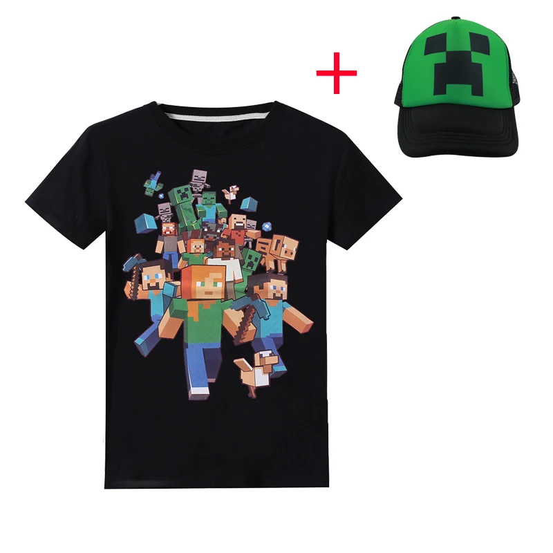2019 Minecraft Short Sleeves T-Shirts hat Boys Girls Superman Batman T Shirt Kids Christmas Baby Girl Tops 8 10 Years boys tops
2019 Minecraft Short Sleeves T-Shirts hat Boys Girls Superman Batman T Shirt Kids Christmas Baby Girl Tops 8 10 Years boys tops