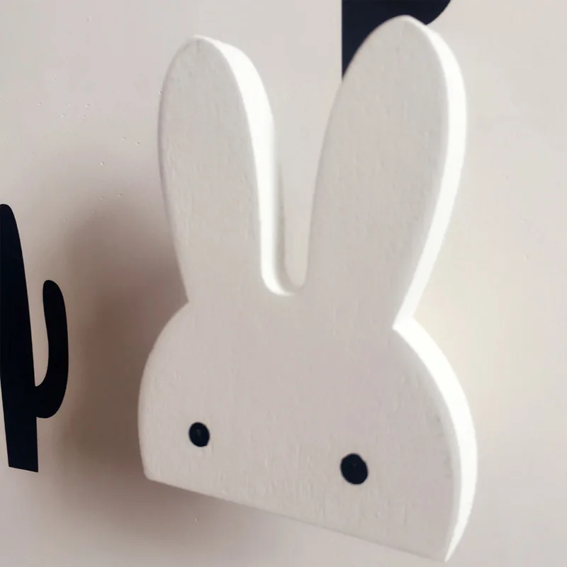 Creative rabbit shape hook wall decoration hanging child kid bedroom coat bag hanger clothes hook girly home decoration
Creative rabbit shape hook wall decoration hanging child kid bedroom coat bag hanger clothes hook girly home decoration