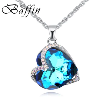 BAFFIN Double Heart Pendant Necklace Crystals From Swarovski Elements Silver Color Chain Necklaces For Women Romantic Jewelry
BAFFIN Double Heart Pendant Necklace Crystals From Swarovski Elements Silver Color Chain Necklaces For Women Romantic Jewelry