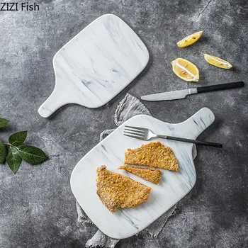 Nordic Style Marble Pattern Ceramics Steak Dinner Plate Sushi / Pasta / Salad Plate Kitchen Accessories Restaurant Decoration
Nordic Style Marble Pattern Ceramics Steak Dinner Plate Sushi / Pasta / Salad Plate Kitchen Accessories Restaurant Decoration