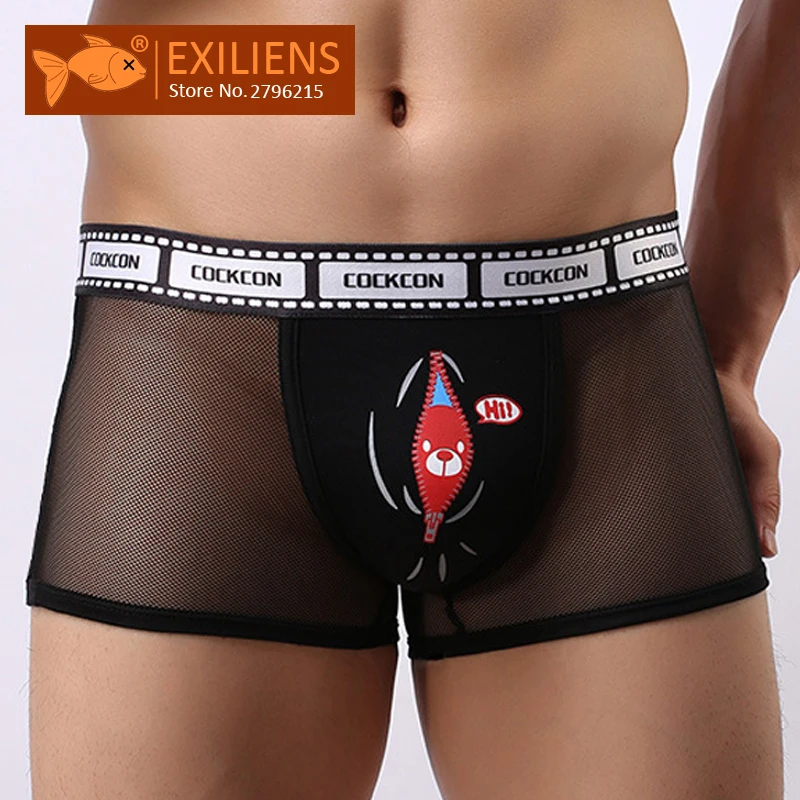 EXILIENS New Funny Mens Underwear Boxers Brand Cartoon Boxer Men Mesh Sexy Cueca Masculina Boxershorts Hombre Size M-2XL 1205
EXILIENS New Funny Mens Underwear Boxers Brand Cartoon Boxer Men Mesh Sexy Cueca Masculina Boxershorts Hombre Size M-2XL 1205