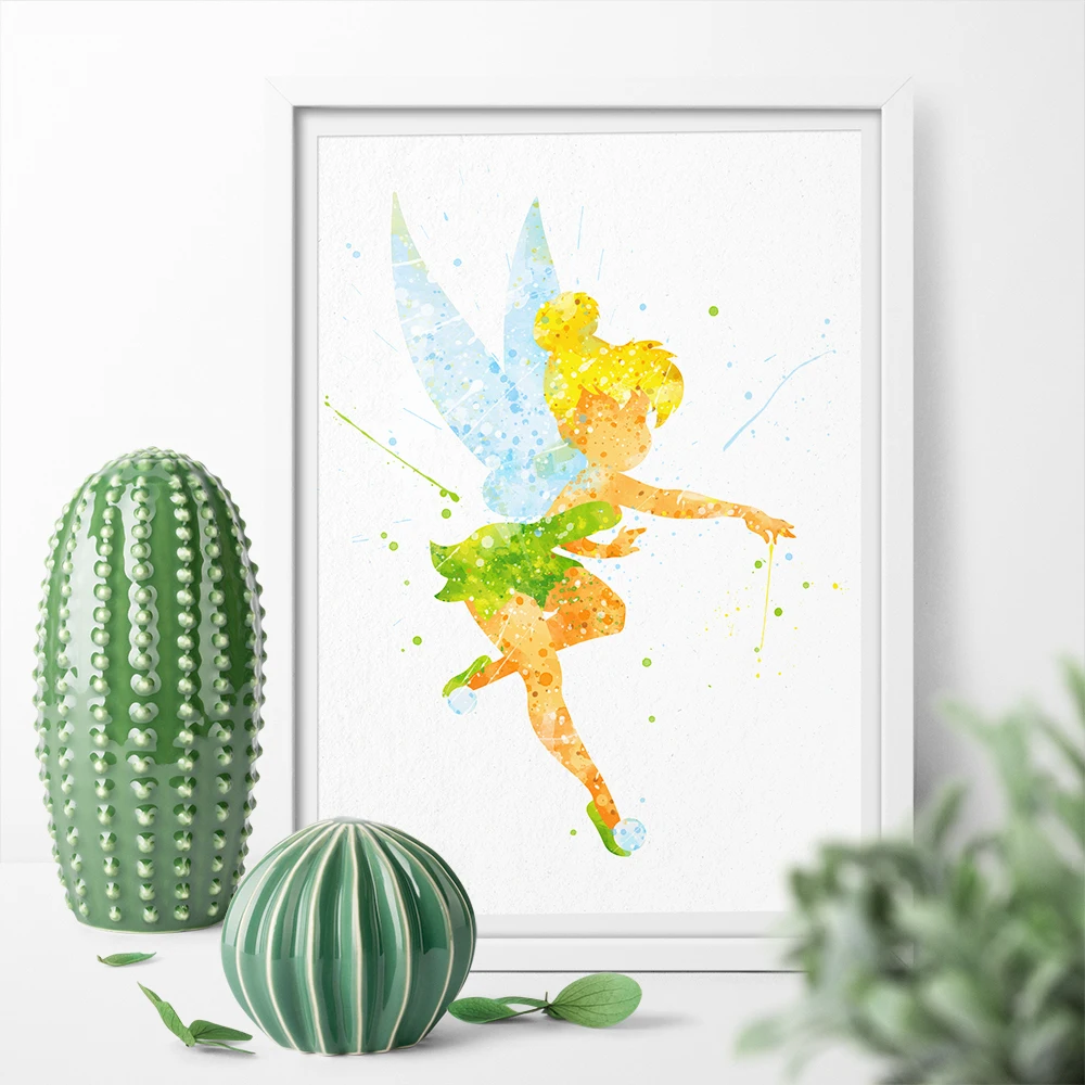 Watercolor Fairies Tinkerbell Girl Canvas Painting Art Canvas Poster Print Animal Wall Art Home Decor Sticker for Kid Room
Watercolor Fairies Tinkerbell Girl Canvas Painting Art Canvas Poster Print Animal Wall Art Home Decor Sticker for Kid Room