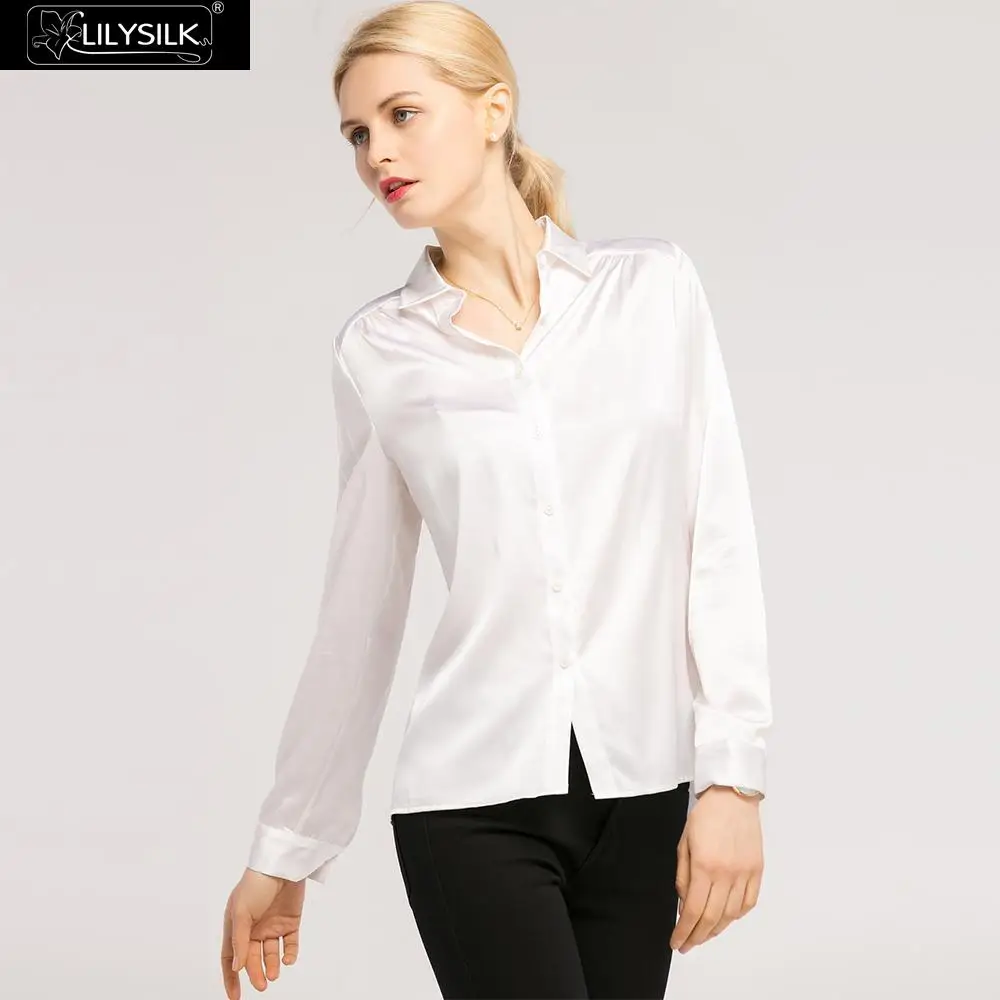 LilySilk Blouse Shirt Women Feminine Elegant Ladies Silk Long Sleeves Collared 19 momme Summer NEWS Free Shipping
LilySilk Blouse Shirt Women Feminine Elegant Ladies Silk Long Sleeves Collared 19 momme Summer NEWS Free Shipping