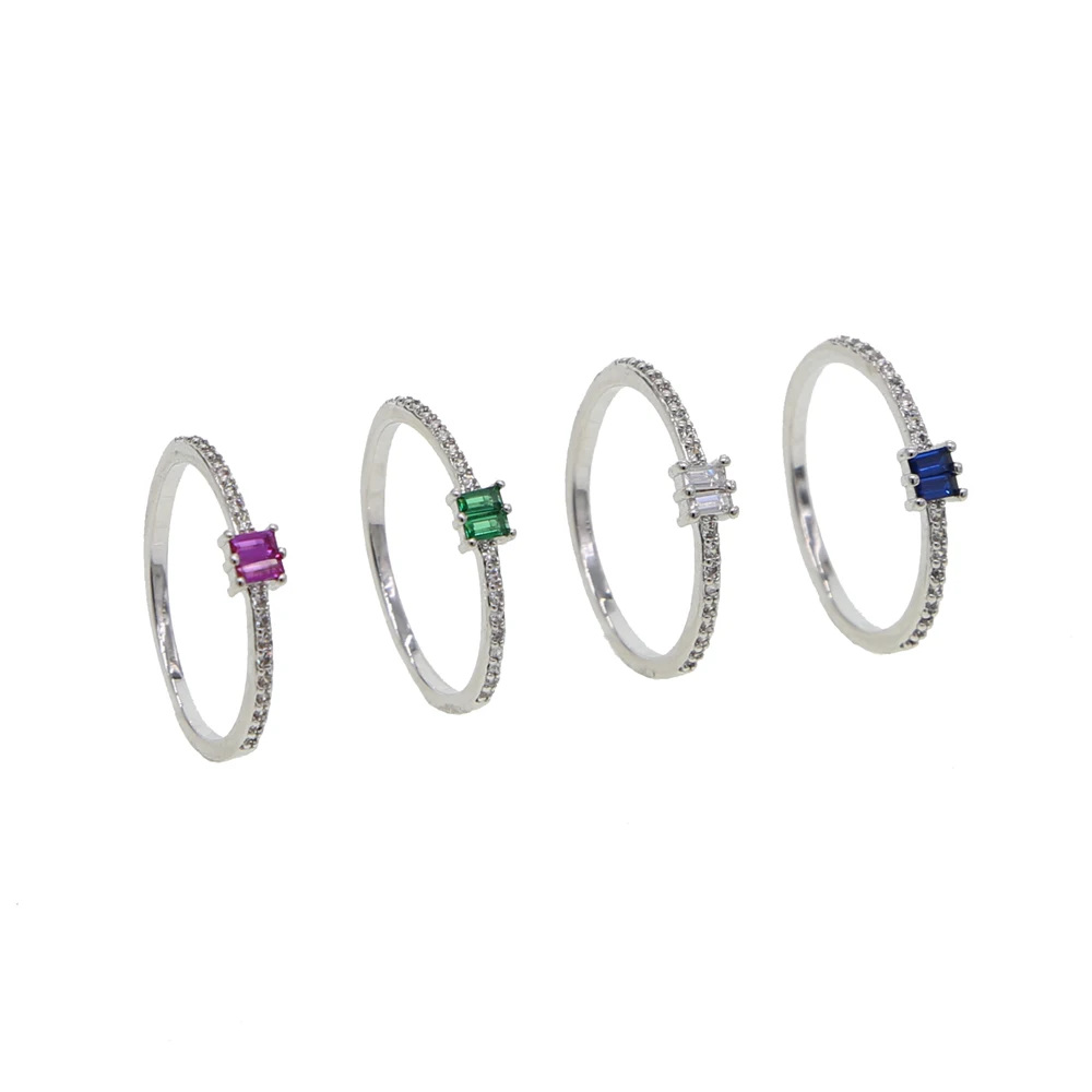 Delicate red green blue white baguette colorful cz cubic zirconia minimal thin wedding band ring for women fashion charm jewelry
Delicate red green blue white baguette colorful cz cubic zirconia minimal thin wedding band ring for women fashion charm jewelry