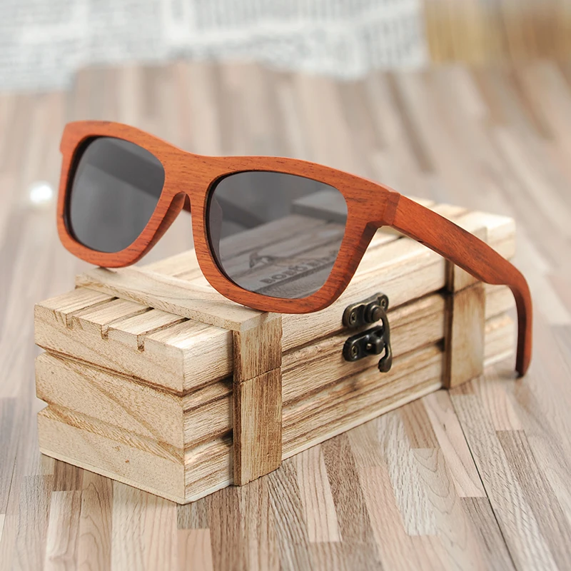 BOBO BIRD Retro Simple Style Red Sandalwood Sunglasses Women Grey Polarized Lens Eyewear With Wooden Gift Box Dropshipping OEM
BOBO BIRD Retro Simple Style Red Sandalwood Sunglasses Women Grey Polarized Lens Eyewear With Wooden Gift Box Dropshipping OEM