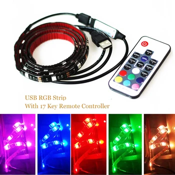 1M 2M 3M 4M 5M Waterproof DC 5V USB LED Strip 5050 RGB TV Background Light Decoration Lighting with Remote Control
1M 2M 3M 4M 5M Waterproof DC 5V USB LED Strip 5050 RGB TV Background Light Decoration Lighting with Remote Control