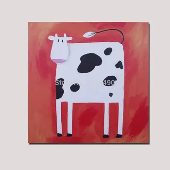 Hand Painted Cartoon Oil Painting On Canvas Abstract Animal Wall Art For Home Decoration A Lovely Cow No Frame Free Shipping
Hand Painted Cartoon Oil Painting On Canvas Abstract Animal Wall Art For Home Decoration A Lovely Cow No Frame Free Shipping