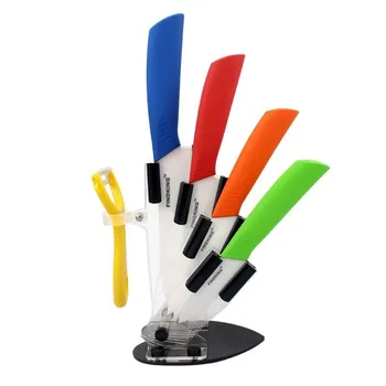 6 Colors Top Quality Ceramic Knife And Accessories Set Kitchen Knife Set Chef Knives 3"4"5"6"inch+ Peeler Acrylic Holder
6 Colors Top Quality Ceramic Knife And Accessories Set Kitchen Knife Set Chef Knives 3"4"5"6"inch+ Peeler Acrylic Holder