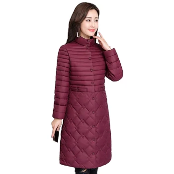 2019 New winter light Thin parkas women cotton jacket Stand collar Plus size 4XL Slim female warm long Cotton-padded jacket N253
2019 New winter light Thin parkas women cotton jacket Stand collar Plus size 4XL Slim female warm long Cotton-padded jacket N253