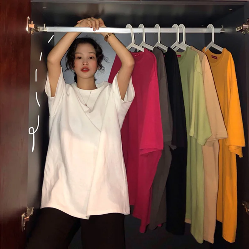 Oversize Pure Color T Shirt Women Summer Autumn Spring BF Style Hiphop Best Friends Top Harajuku Shirt
Oversize Pure Color T Shirt Women Summer Autumn Spring BF Style Hiphop Best Friends Top Harajuku Shirt