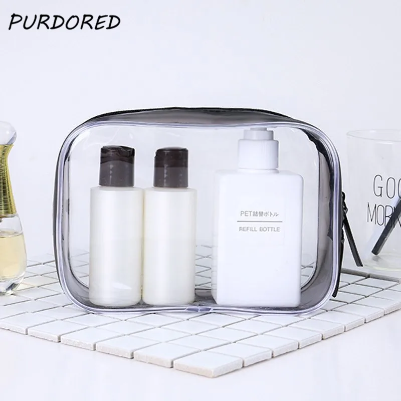 PURDORED 1 pc Women Clear Cosmetic Bag PVC Waterproof Transparent Makeup Bag Travel Organizer Case Pouch Wash Bag Dropshipping
PURDORED 1 pc Women Clear Cosmetic Bag PVC Waterproof Transparent Makeup Bag Travel Organizer Case Pouch Wash Bag Dropshipping