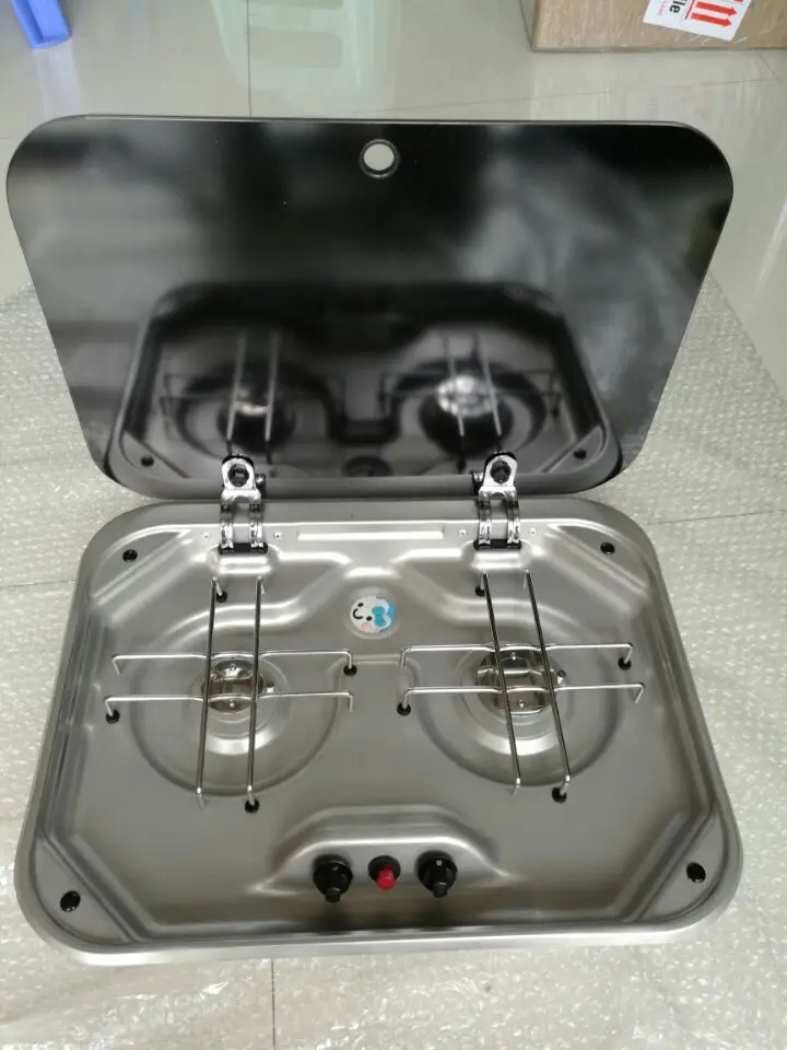 Boat Caravan Camper Stainless Steel 2 Burner Gas Stove Hob With Glass Lid GR-587
Boat Caravan Camper Stainless Steel 2 Burner Gas Stove Hob With Glass Lid GR-587