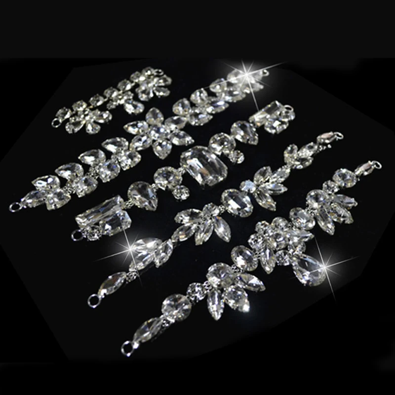 12style Clear Crystal Sew Waist Wedding Dress Desinging Sewing On High Quality Rhinestone Applique For Bridal Wedding Dress
12style Clear Crystal Sew Waist Wedding Dress Desinging Sewing On High Quality Rhinestone Applique For Bridal Wedding Dress