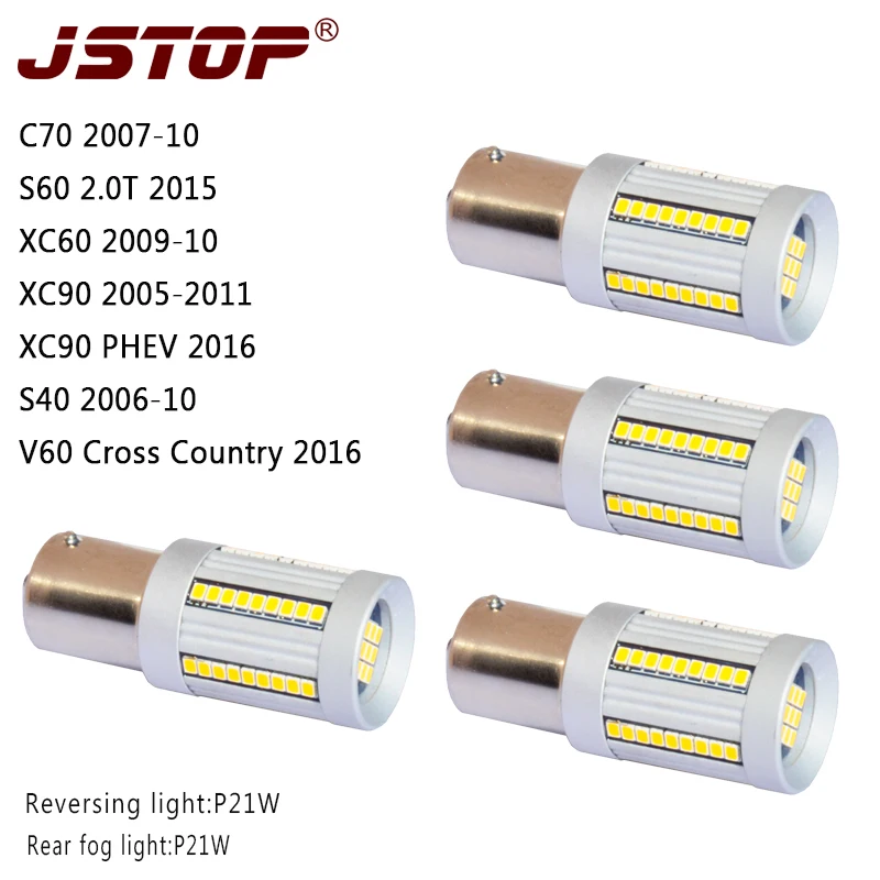 JSTOP 4pcs/set S40V60 Cross Country C70S60XC60XC90 car 12-24V led Rear fog lamp1156 P21W canbus 100% No error led Reverse Lights
JSTOP 4pcs/set S40V60 Cross Country C70S60XC60XC90 car 12-24V led Rear fog lamp1156 P21W canbus 100% No error led Reverse Lights
