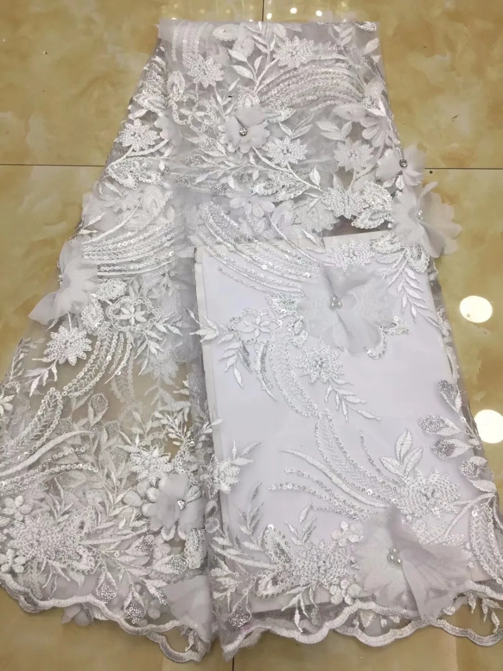 Nigerian French Tulle Lace Fabric With 3d Beaded African French Net Lace Fabric Embroidered Dubai Guipure Cord Lace Fabrics
Nigerian French Tulle Lace Fabric With 3d Beaded African French Net Lace Fabric Embroidered Dubai Guipure Cord Lace Fabrics