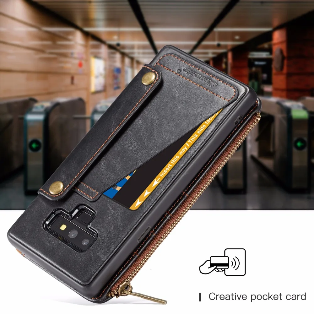 CaseMe011 Detachable Leather Wallet Case For Samsung Note 9 S9Plus With Zipper Slots Credit Card Slots Back Case
CaseMe011 Detachable Leather Wallet Case For Samsung Note 9 S9Plus With Zipper Slots Credit Card Slots Back Case